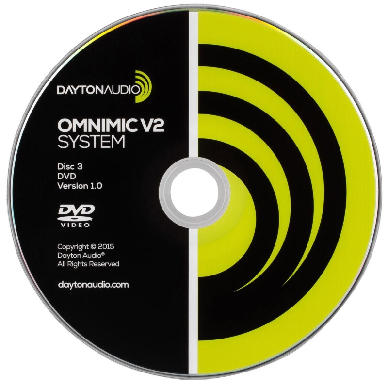 Dayton Audio Omdvd Version 1 Test Dvd For Omnimic Precision Measurement Systems