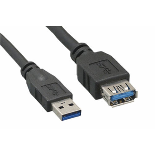 6 Ft. Black Usb 3.0 A Male/A Female Extension Cable