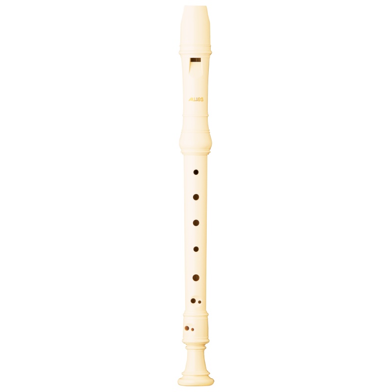 Aulos 3-piece Student Soprano Recorder - Ivory