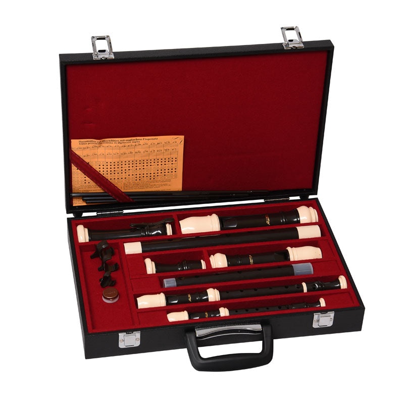 Aulos "Symphony" Series Four Recorder Set