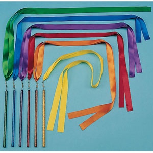 Set Of 6 36" Ribbon Wands
