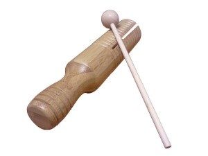 Large Bamboo güIro Tone Block With Mallet
