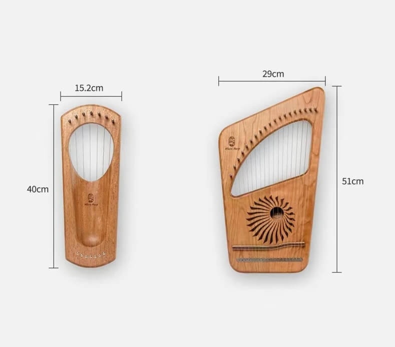19-String Lyre Harp | Hollow "Light On Earth"