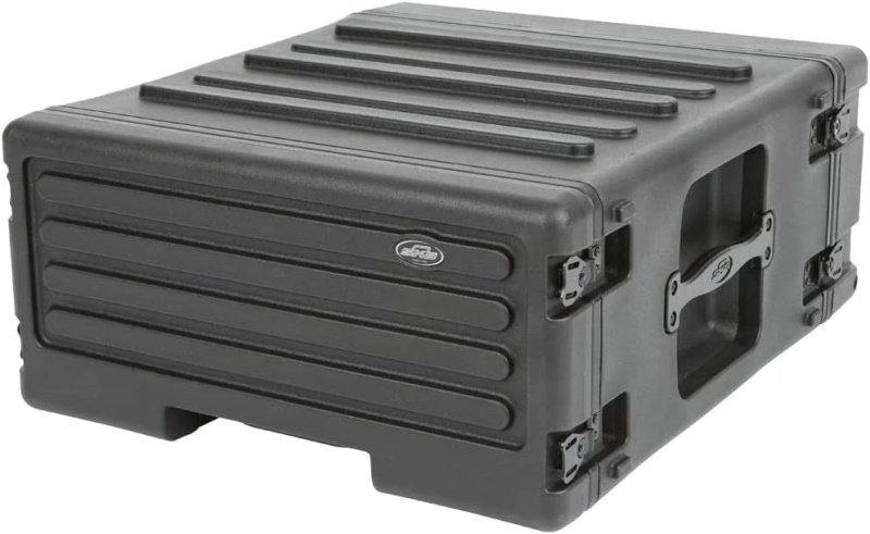 Roto Molded Rolling Rack Case With Belt-Pack Transmitter And Microphone Organizer