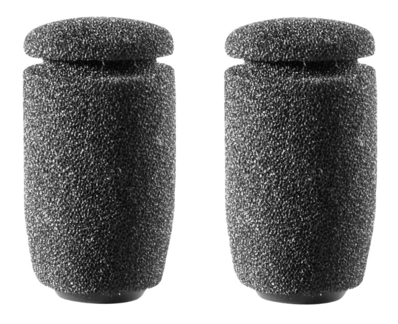 One Pair 2-Stage Foam Windscreen (Black)