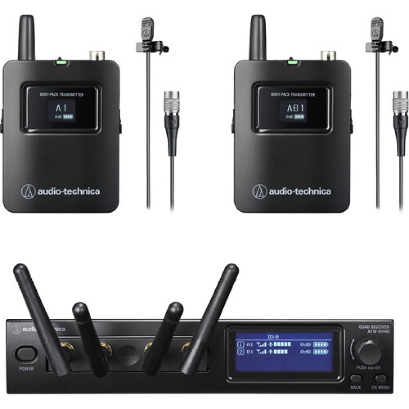 Click To Save An Extra $100 Today! Audio-Technica Atw-1421/L System 20 Pro Wireless Dual Body-Pack System – 2.4Ghz And 2 – Mt830cw Lapel Microphones