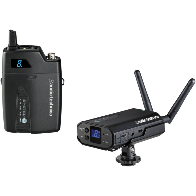 System 10 Digital Camera-Mount Wireless Lavalier Microphone System With No Mic (2.4 Ghz)