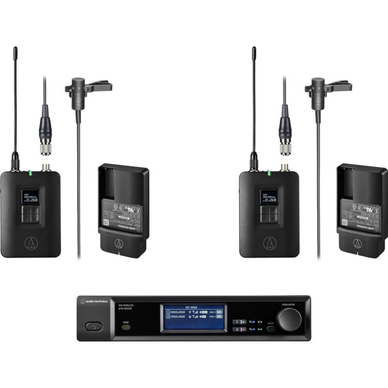 Audio-Technica D50 2-Person Wireless Cardioid Lavalier Microphone System (Df2: 470 To 608 Mhz) – Pre-Order Now For Fastest Delivery