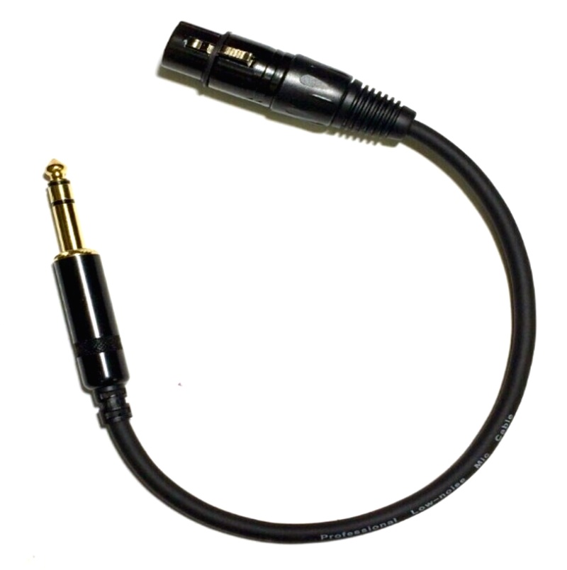 Trs To Xlrf Patch Cable – 1 Foot Long