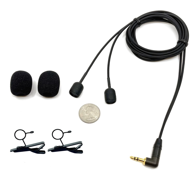 Ultra-Low Noise Clip-On, Studio-Grade Binaural Microphone – Made In Usa