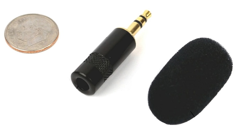 High Gain Omnidirectional Miniature Microphone For Steno Writers And Digital Recorders