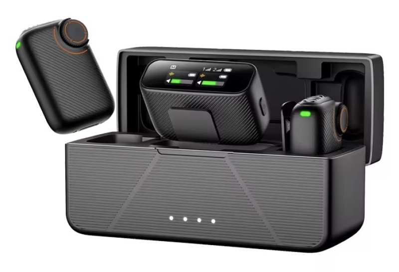 2-Person Digital Wireless Microphone System With Ai Noise Filtering