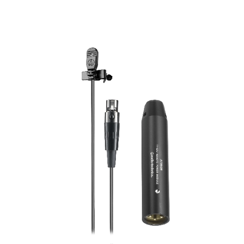 Audio Technica Omnidirectional Condenser Lavalier Microphone And At8538 Power Module