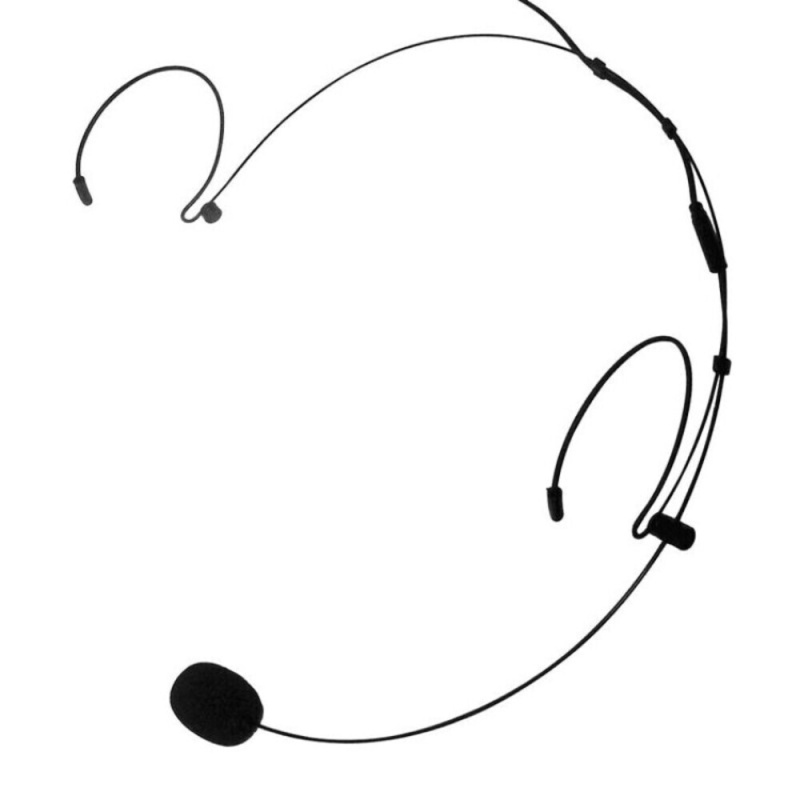 Nady Hm-20U Headmic Headworn Uni-Directional Cardoid Condenser Microphone With 3.5Mm Connector, Black