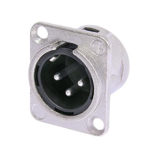 Connector – Xlr – Neutrik, Male Chassis, 3 Pin