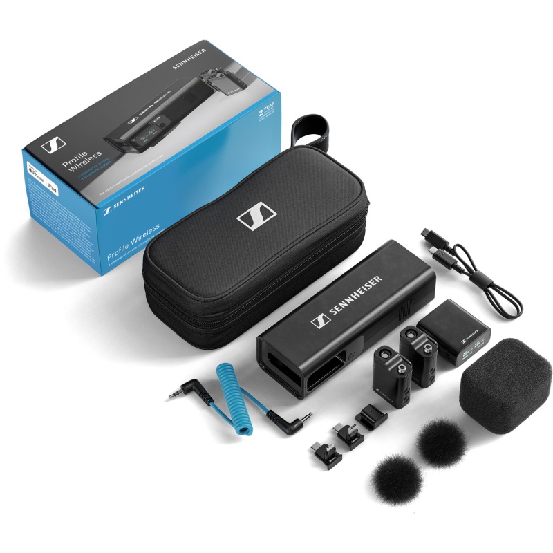Save An Extra $50 Today! Sennheiser Profile 2-Person Clip-On Wireless Audio System/Recorder Kit With 2 Lavalier Microphones (2.4 Ghz)