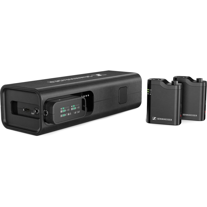 Sennheiser Profile 2-Person Clip-On Wireless Microphone System/Recorder For Camera & Smartphone (2.4 Ghz)