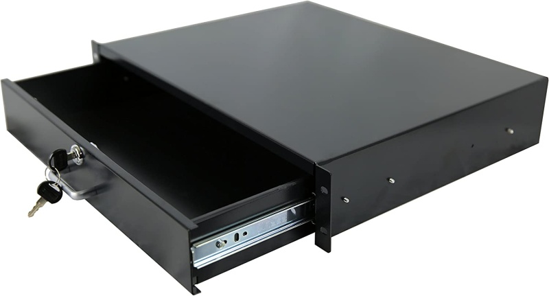 2U Drawer Rack Mount 19” Rack Case Equipment Deep Drawer