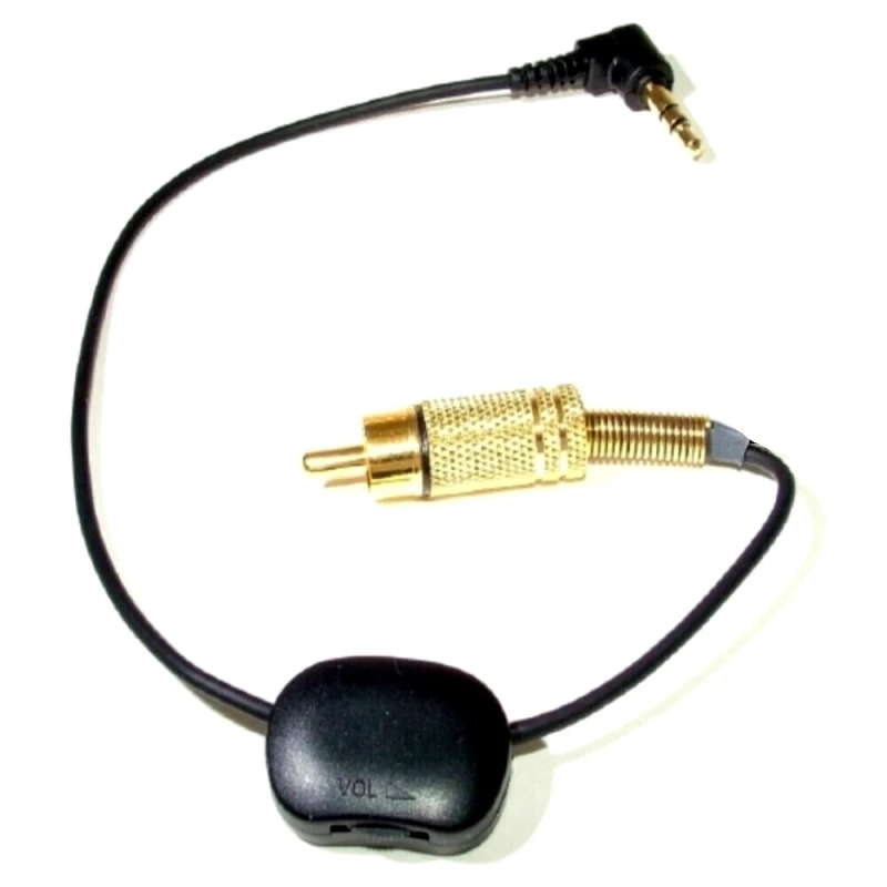 8″-3.5Mm (1/8 Inch) Male To Rca Male Variable Attenuator Cable – Mono