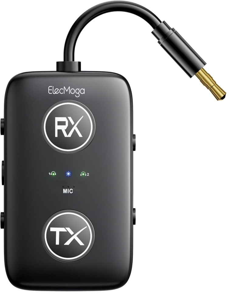 Bluetooth Transmitter – Plug Into Any Headphone Jack To Make It Wireless Bluetooth