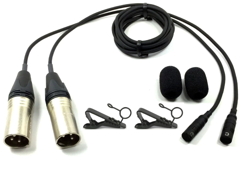 Miniature Cardioid Stereo Microphones With Removable Clips And Windscreens – On Backorder Until 11-1-2026