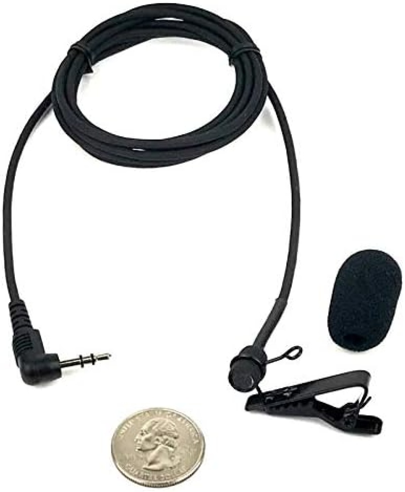 Ultra-High Sensitivity Omnidirectional Microphone With Clip And Windscreen