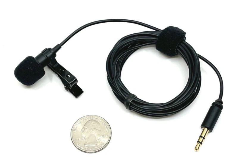 Standard Sensitivity Omnidirectional Lapel Style Clip-On Microphone