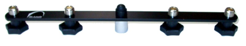 1-To-4 Mic Mount Bar With Standard 5/8-Inch Thread Suitable For Most Microphone Stands Boom Arms (Gfwmic1to4)