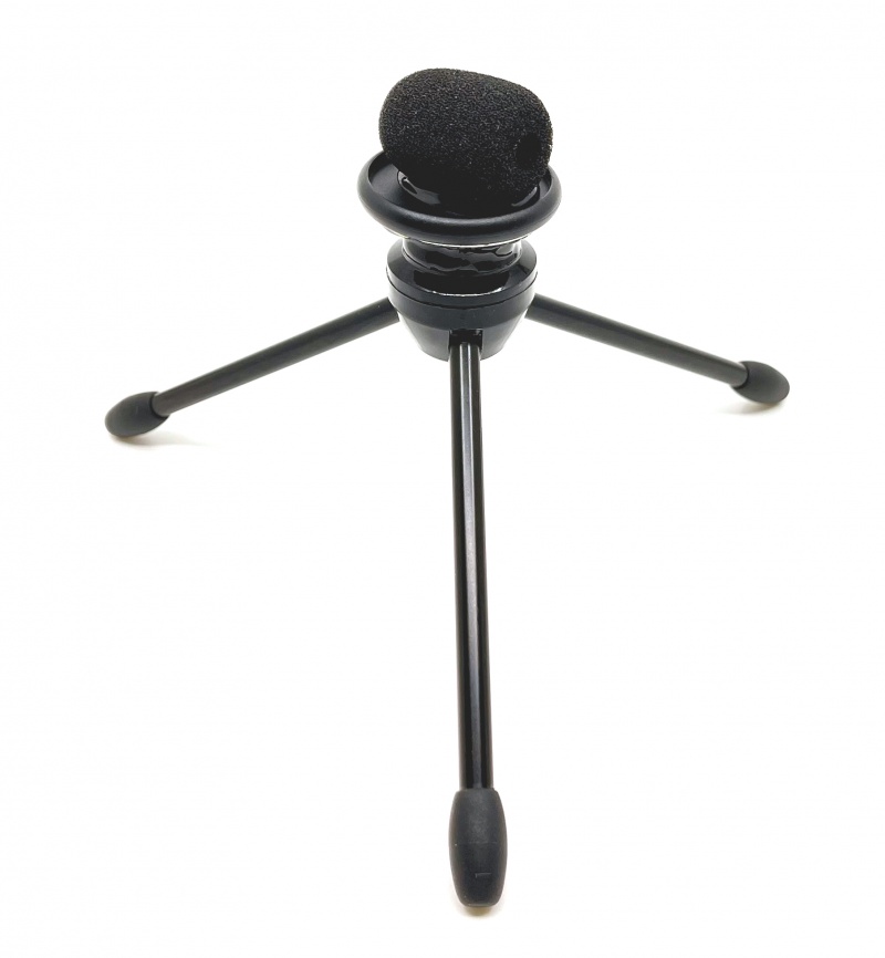 Desktop Tripod With Folding Legs for Lapel Microphones