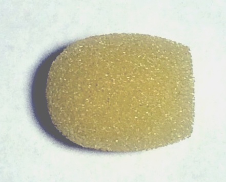 Single Micro Beige Windscreen for Micro Headsets