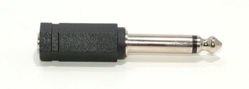 Mono 1/8 Inch Female To 1/4 Inch Male Adapter Plug