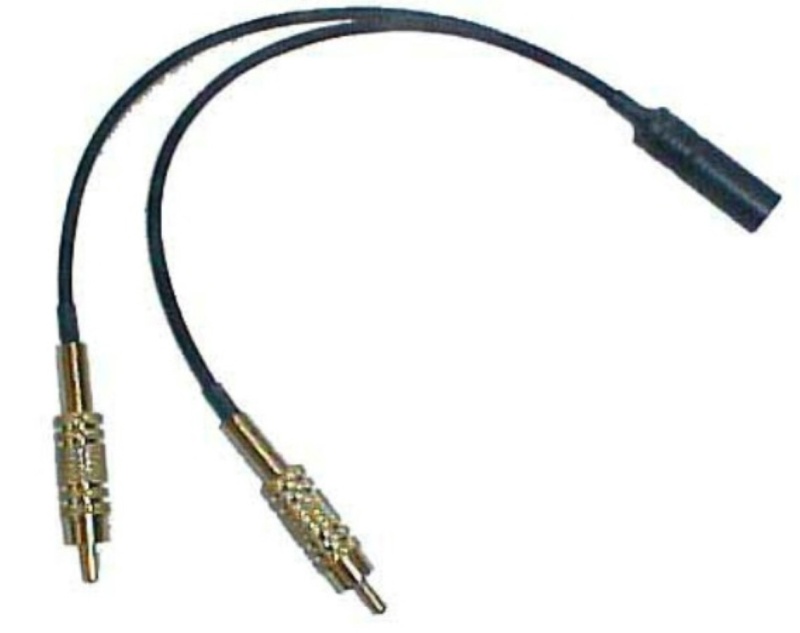 Premium Stereo Rca Gold Plated Male To 1/8 Inch Mini Stereo Gold Plated Female Adapter. Made In Usa