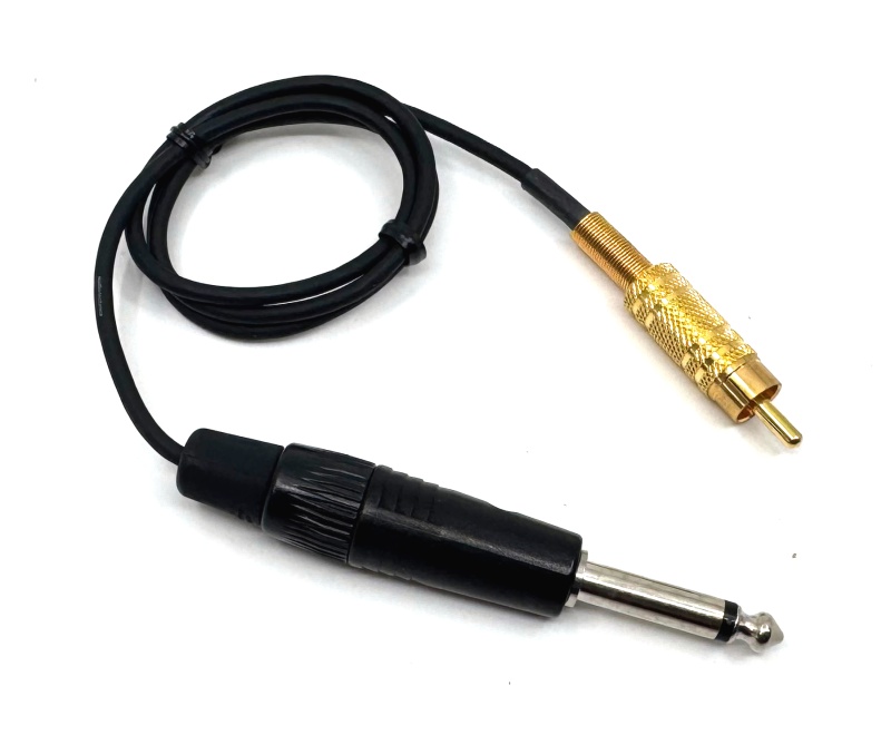 Professional Male Phone Plug To Gold Plated Rca Male Plug – 24″ Long