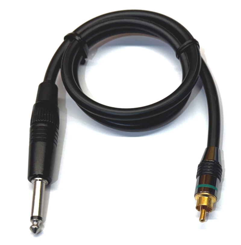 Professional Male Phone Plug To Gold Plated Rca Male Plug – 24″ Long