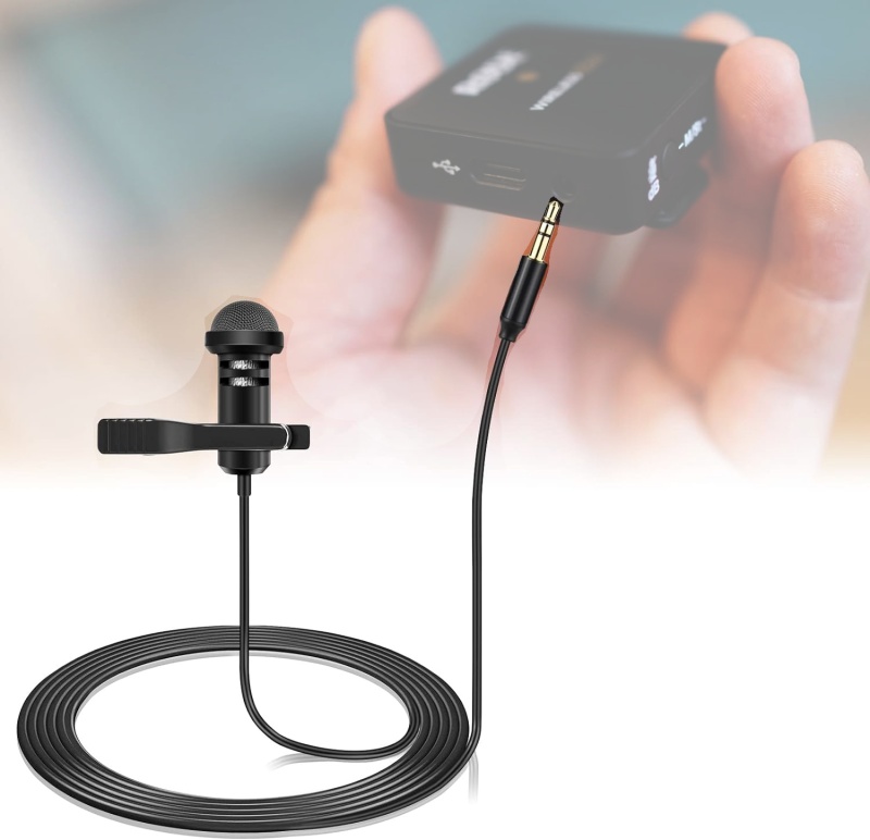 Cardioid Lapel Microphone With 3.5Mm Plug – Compatible With Rode Wireless Go Ii Microphone And Dji Mic Wireless Microphone System Bodypack Transmitters