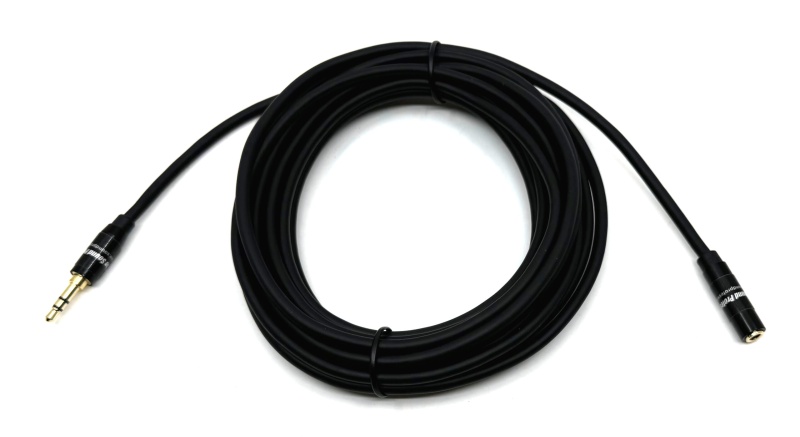3.5Mm Male To Female Shielded Extension Cable – 15 Feet Long
