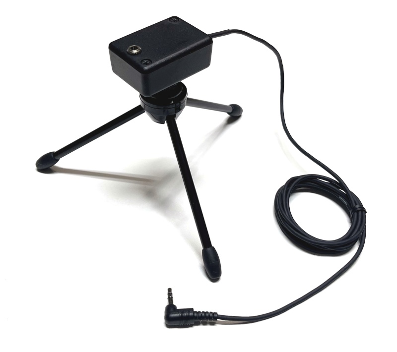 Miniature Microphone Stand With Folding Tripod And 5 Foot Cable – Made In Usa