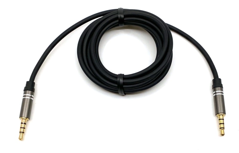 Professional Gold Plated Trrs 3.5Mm (1/8 Inch) To 3.5Mm (1/8 Inch) Mono/Stereo Patch Cable 6 Ft
