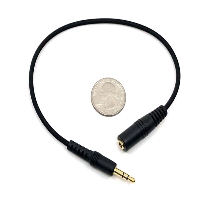 Universal 12 Inch Extension Cable Can Be Used For Mono, Stereo Or Trs Signals
