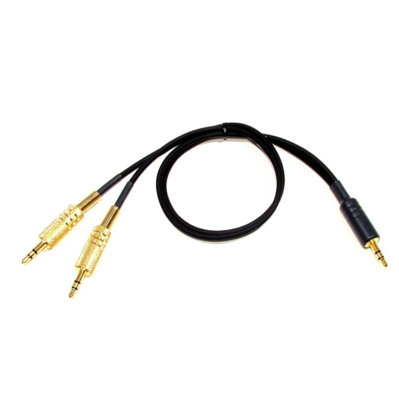 Custom Y Cable – Male 3.5Mm To Male 3.5Mm To Male 3.5Mm