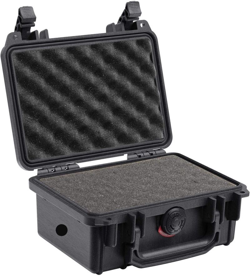 Omnidirectional “Stealth” Stereo Microphones Built Into Latching Hard Carrying Case For Digital Recorder. Made In Usa