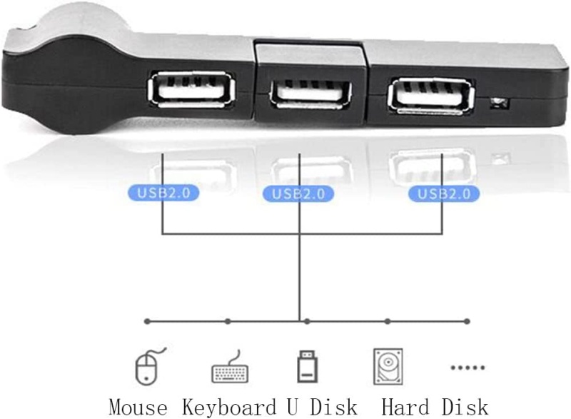 Mini Usb Hub With Rotating Usb Port