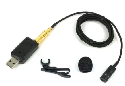 Professional Usb Cardioid Uni-Directional At831 Lapel Microphone