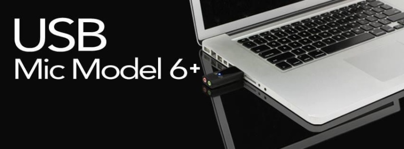 Model 6+ (Aka 6 Plus) Ultra-High Output Miniature Usb Microphone