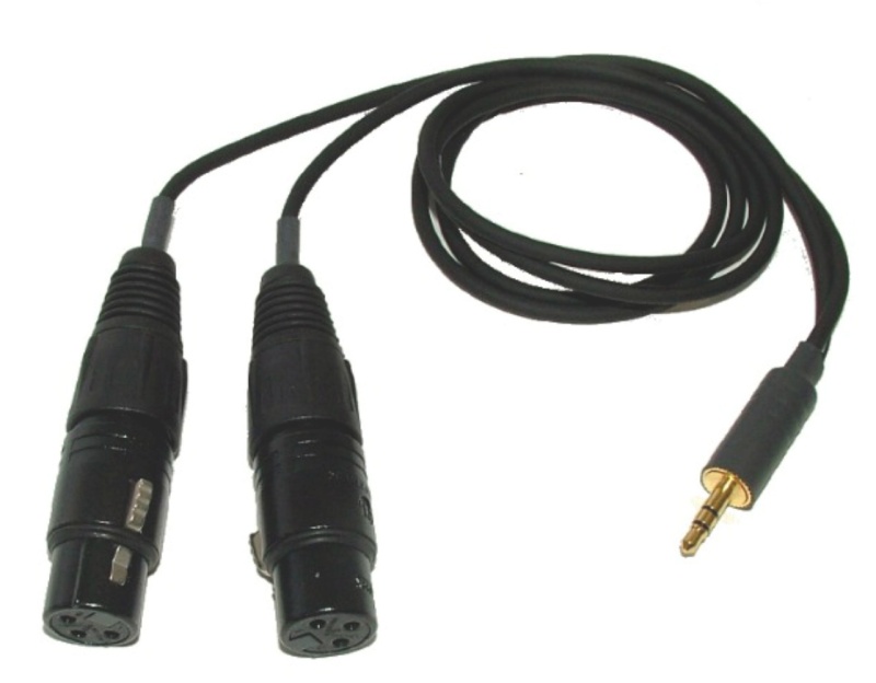Dual Xlr Female (Stereo) To Single Gold Plated Stereo Mini 3.5Mm () Male Plug – Made In Usa