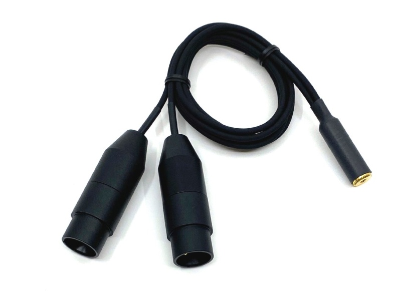 Dual Xlrm To 3.5Mm Stereo Female With Phantom Power Converter Built-In – Made In Usa