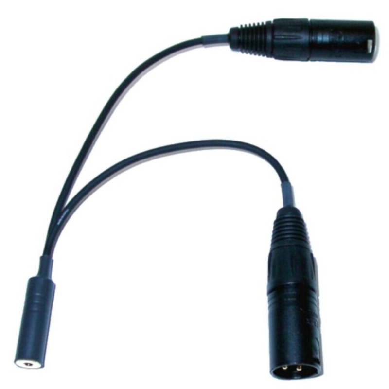 Dual Xlr Male To 1/8 Inch Stereo Female, 8 Inches Long. Made In Usa