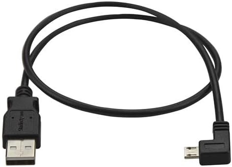 Startech.Com Left Angle Micro Usb Cable – 1 Ft / 0.5M – 90 Degree – Usb Cord – Usb Charger Cable – Usb To Micro Usb Cable ()