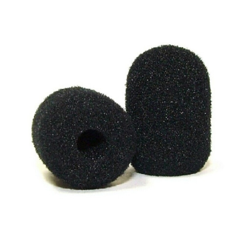 One Pair High Density Windscreen For Lapel Microphones – For High Wind Applications