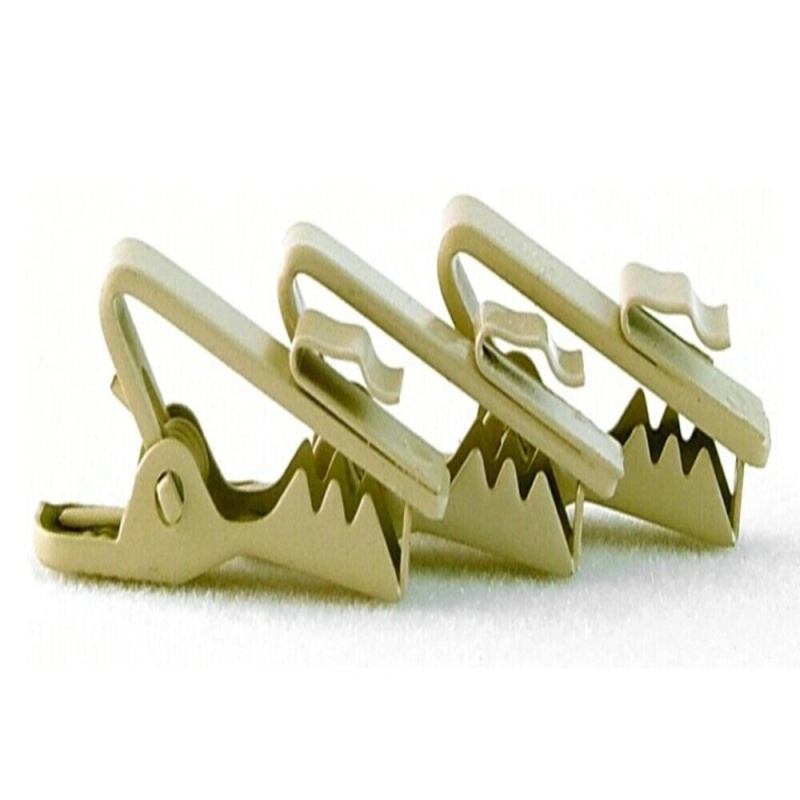 Tie Clip For Lavalier & Lapel Microphone Cables (Tan 3-Pack)